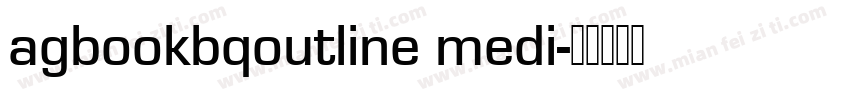 agbookbqoutline medi字体转换